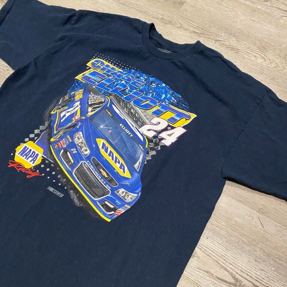NASCAR Chase Elliott #24 Racing T-Shirt Rookie Year NAPA Men’s Size XL - Picture 2 of 4